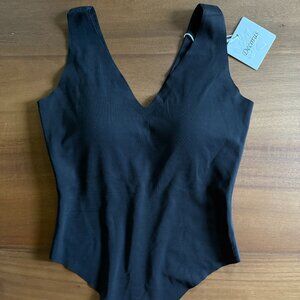 Black Bodysuit with Built-In padding